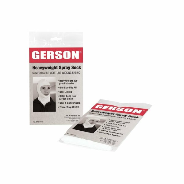 Gerson Spray Socks, Heavyweight Bleached 210 gsm Cotton, 12 Count, Case of 12, 144PK 070295